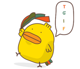 Kra-terk Kra-tark (Happy little chick) sticker #6550478