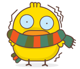Kra-terk Kra-tark (Happy little chick) sticker #6550481