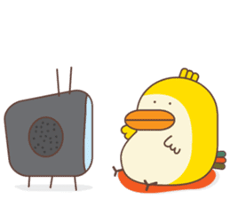 Kra-terk Kra-tark (Happy little chick) sticker #6550483