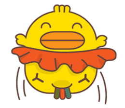 Kra-terk Kra-tark (Happy little chick) sticker #6550484