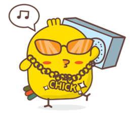 Kra-terk Kra-tark (Happy little chick) sticker #6550487
