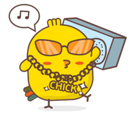 Kra-terk Kra-tark (Happy little chick) sticker #6550487