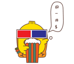 Kra-terk Kra-tark (Happy little chick) sticker #6550489