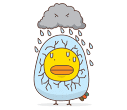 Kra-terk Kra-tark (Happy little chick) sticker #6550492