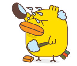 Kra-terk Kra-tark (Happy little chick) sticker #6550497