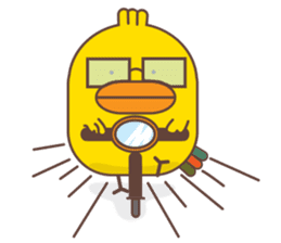 Kra-terk Kra-tark (Happy little chick) sticker #6550498