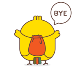 Kra-terk Kra-tark (Happy little chick) sticker #6550499