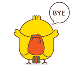 Kra-terk Kra-tark (Happy little chick) sticker #6550499