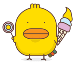 Kra-terk Kra-tark (Happy little chick) sticker #6550503