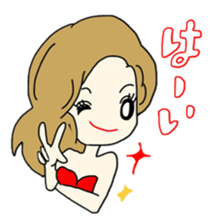 Daily conversation of cute girl Coco sticker #6550624