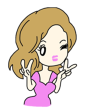 Daily conversation of cute girl Coco sticker #6550627