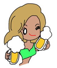 Daily conversation of cute girl Coco sticker #6550634