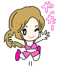 Daily conversation of cute girl Coco sticker #6550635