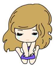 Daily conversation of cute girl Coco sticker #6550646