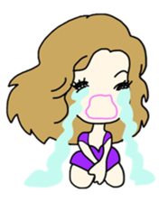 Daily conversation of cute girl Coco sticker #6550647