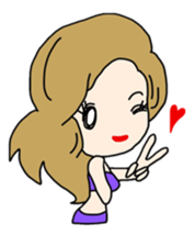 Daily conversation of cute girl Coco sticker #6550649