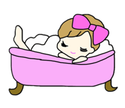 Daily conversation of cute girl Coco sticker #6550660