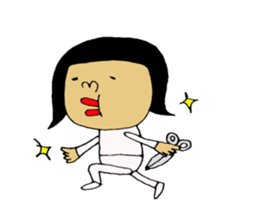 hairdresser Sticker. sticker #6551362