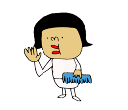 hairdresser Sticker. sticker #6551364