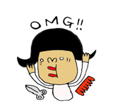 hairdresser Sticker. sticker #6551381