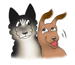 Blacky's daily life. sticker #6551763