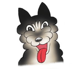 Blacky's daily life. sticker #6551779