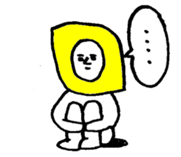 Lemonman(Second cousin of the "Dog man") sticker #6552030
