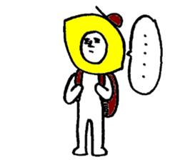 Lemonman(Second cousin of the "Dog man") sticker #6552033