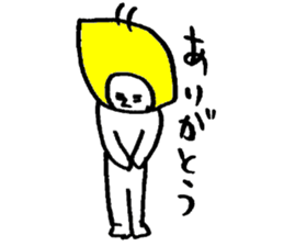 Lemonman(Second cousin of the "Dog man") sticker #6552035