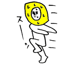 Lemonman(Second cousin of the "Dog man") sticker #6552038