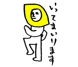 Lemonman(Second cousin of the "Dog man") sticker #6552050