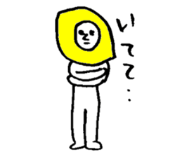 Lemonman(Second cousin of the "Dog man") sticker #6552054