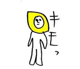 Lemonman(Second cousin of the "Dog man") sticker #6552056