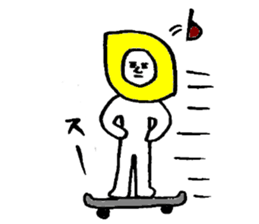 Lemonman(Second cousin of the "Dog man") sticker #6552058