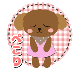 Toy Poodle Cafe [honorific] sticker #6552192