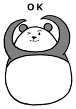 Self-styled panda sticker #6553670