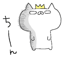 Spence is the king of the cat. sticker #6554347