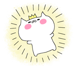 Spence is the king of the cat. sticker #6554348