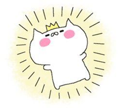 Spence is the king of the cat. sticker #6554348