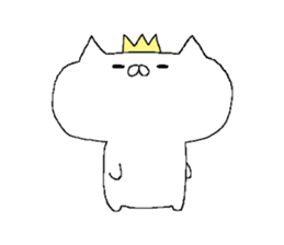 Spence is the king of the cat. sticker #6554361