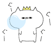 Spence is the king of the cat. sticker #6554371