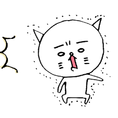 White cat white nyan.