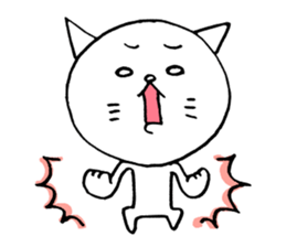 White cat white nyan. sticker #6554855