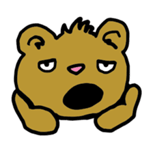 Moody Bear sticker #6555725