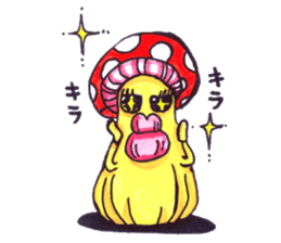 Whim mushroom sticker #6556002