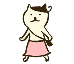 Match's of easygoing cat. sticker #6556624