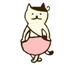 Match's of easygoing cat. sticker #6556625