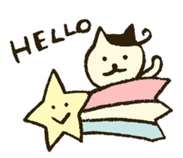 Match's of easygoing cat. sticker #6556626