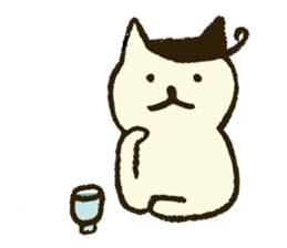 Match's of easygoing cat. sticker #6556630