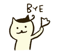 Match's of easygoing cat. sticker #6556637